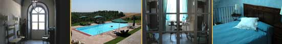 rooms and the swimming pool at Relais Pian di Vico